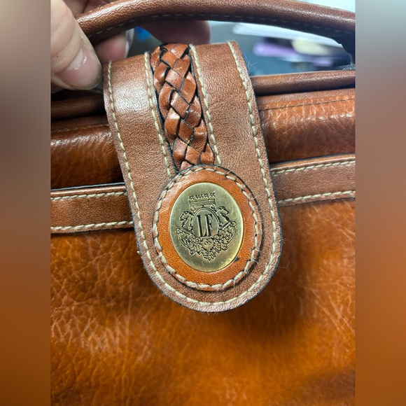 Vintage Leslie Fay Brown Leather Handbag - Picture 2 of 4